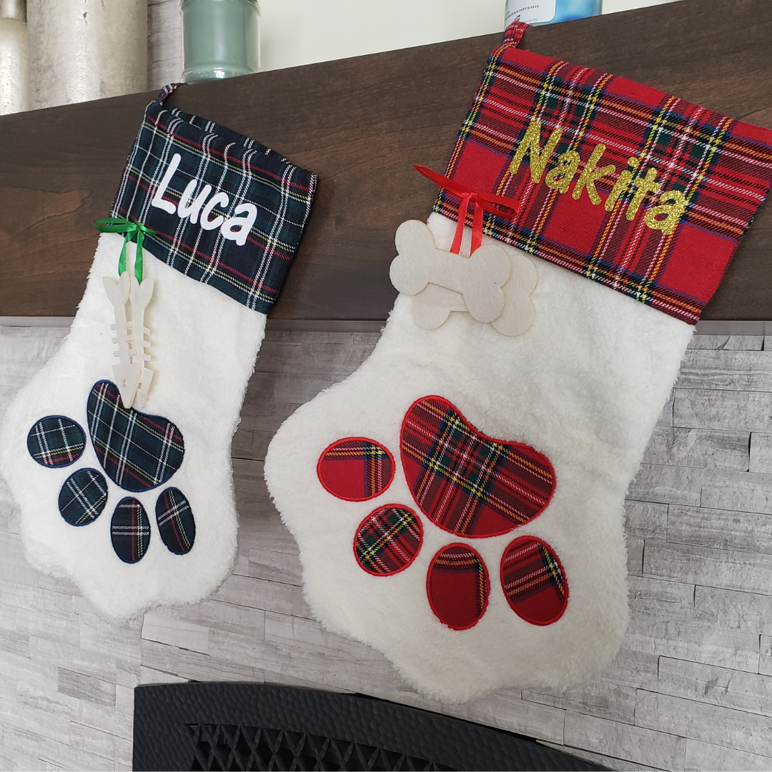 Personalized Paw Stockings