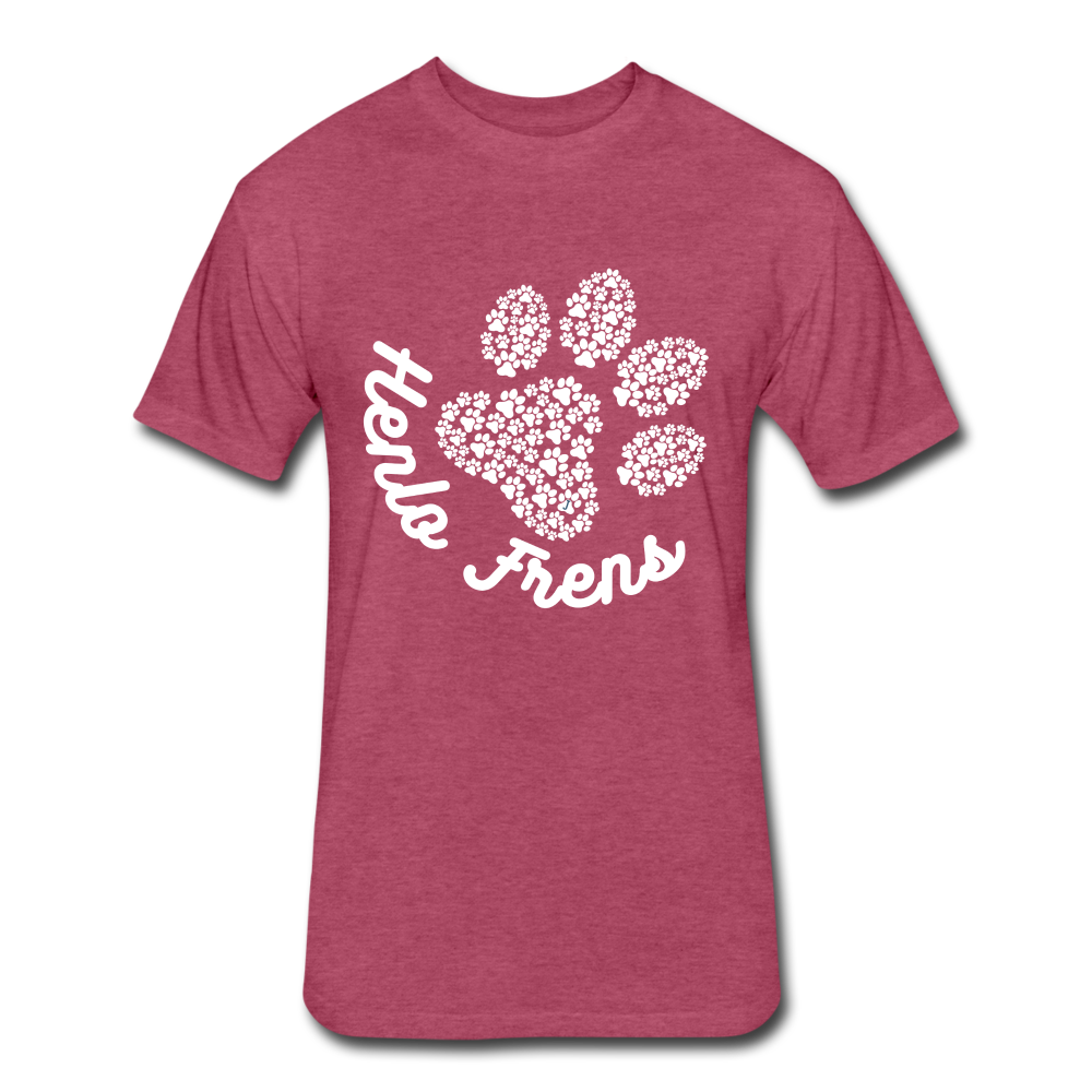 Henlo Frens Tee - heather burgundy