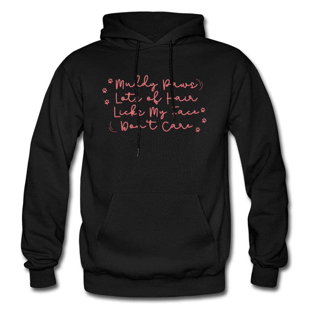 Dog Hair Don't Care Hoodie - black