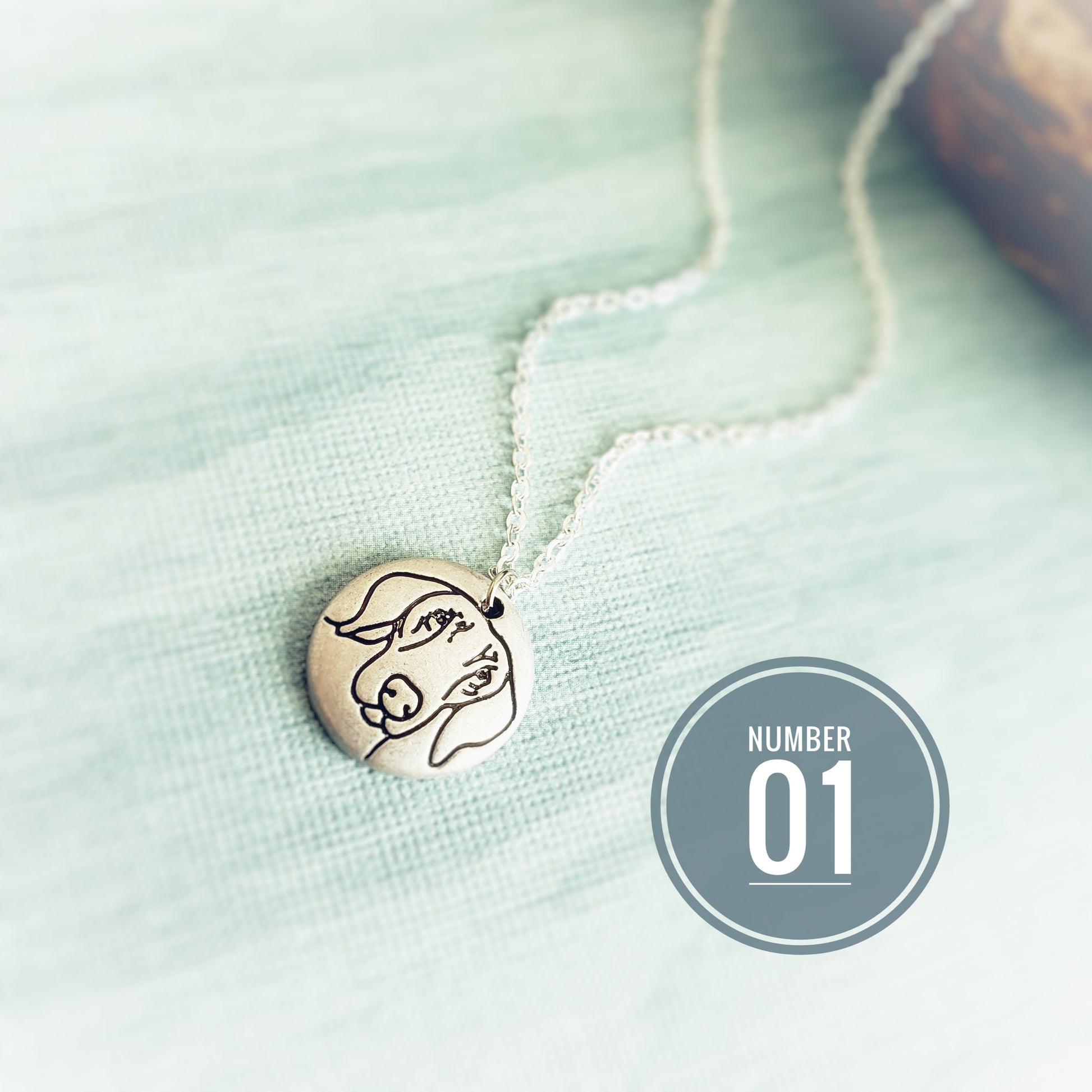 Dachshund or Visla Face Necklace