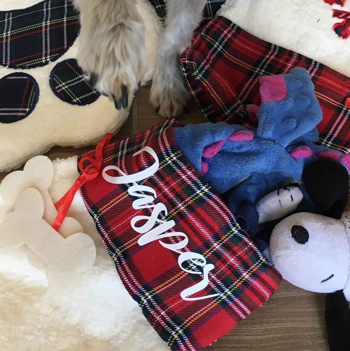 Personalized Christmas Stockings - Jasper Go Fetch