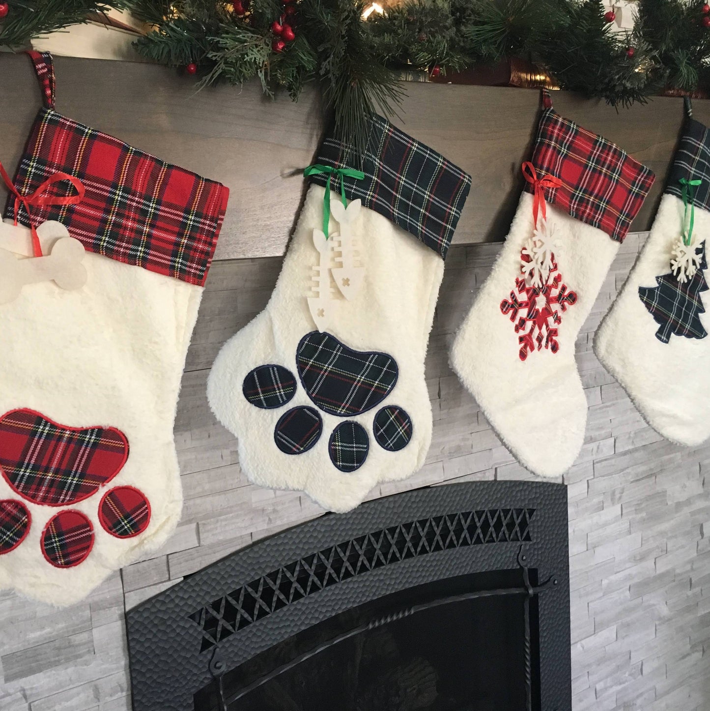 Personalized Paw Stockings
