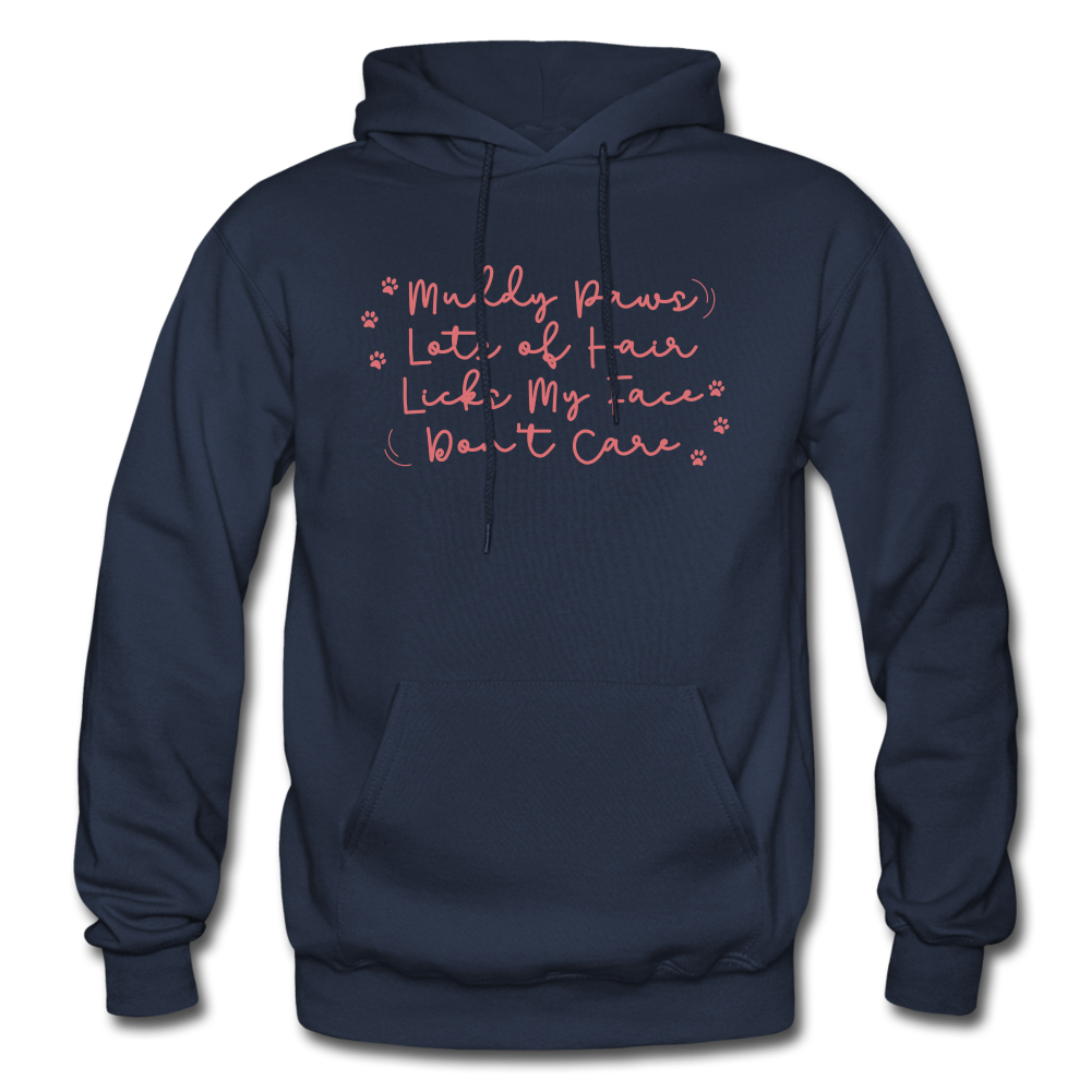 Dog Hair Don't Care Hoodie - navy