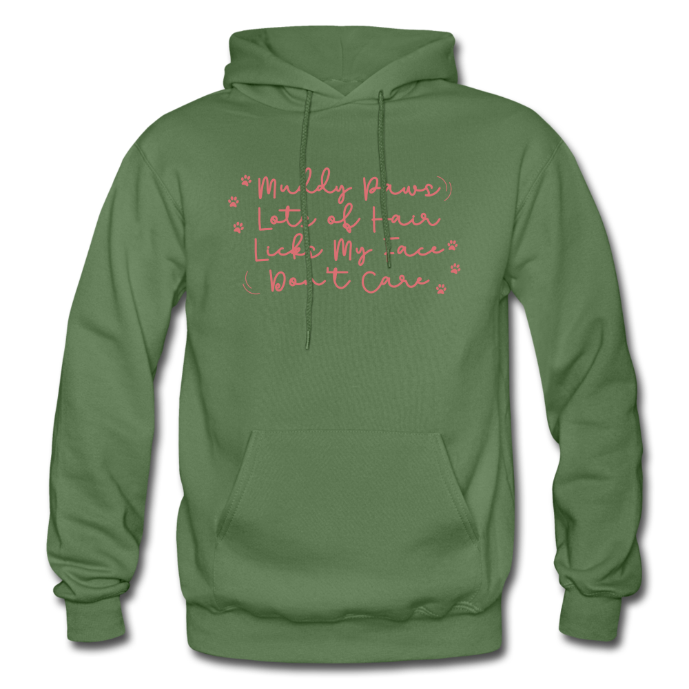 Dog Hair Don't Care Hoodie - military green