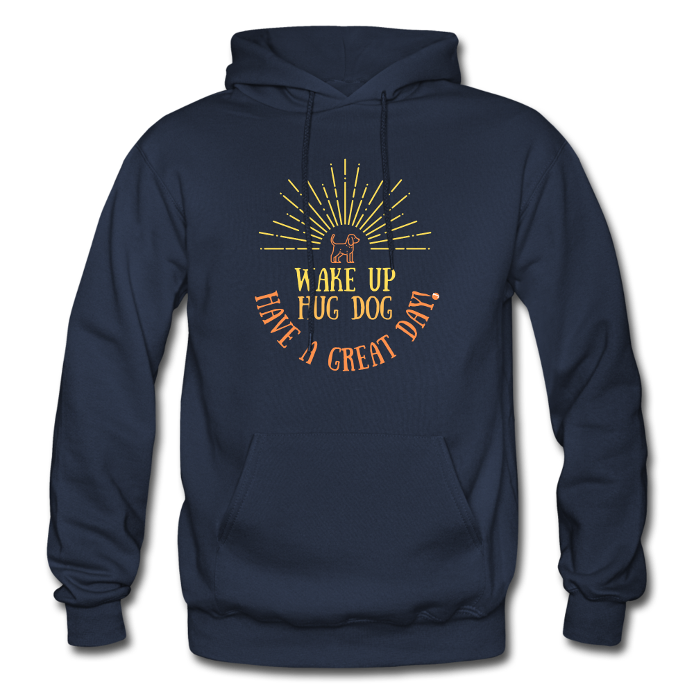 Hug Dog Have a Great Day Hoodie - navy