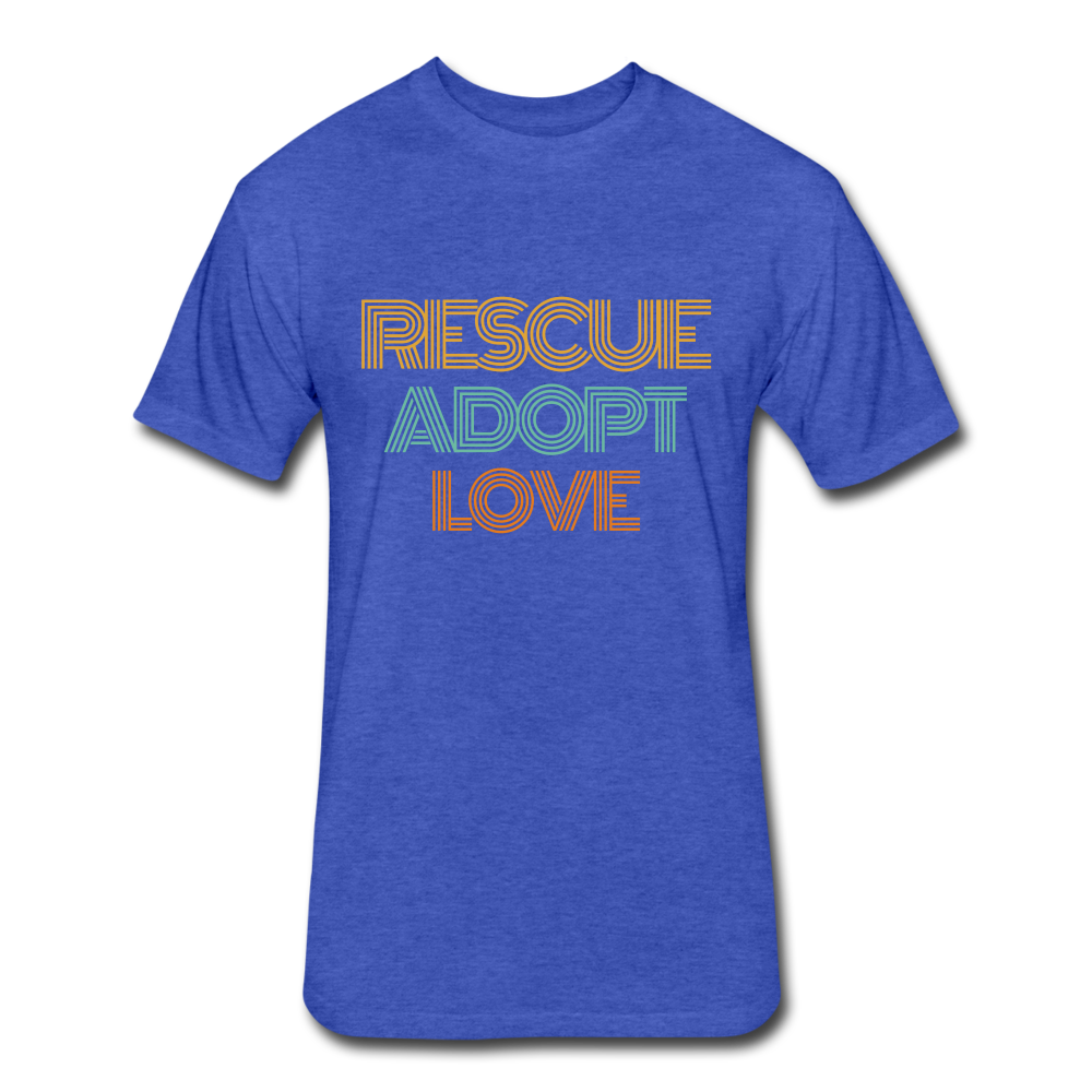 Rescue Adopt Love Tee - heather royal